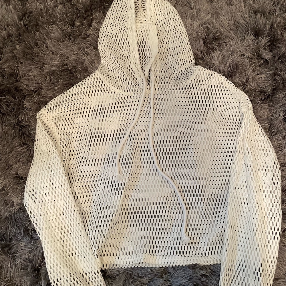 White bathing suit cover up